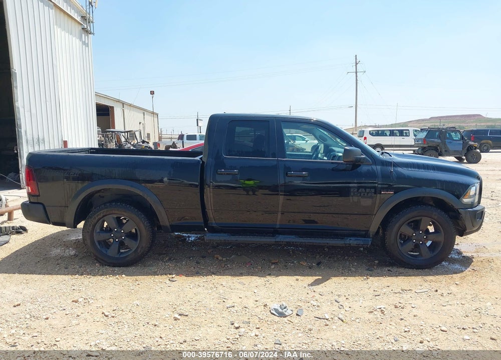 2019 RAM 1500 CLASSIC WARLOCK QUAD CAB 4X2 6'4 BOX VIN: 1C6RR6GT1KS697483