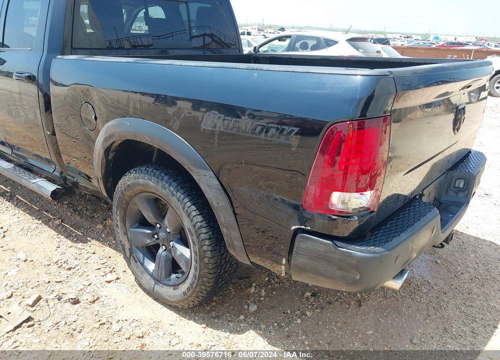 2019 RAM 1500 CLASSIC WARLOCK QUAD CAB 4X2 6'4 BOX VIN: 1C6RR6GT1KS697483