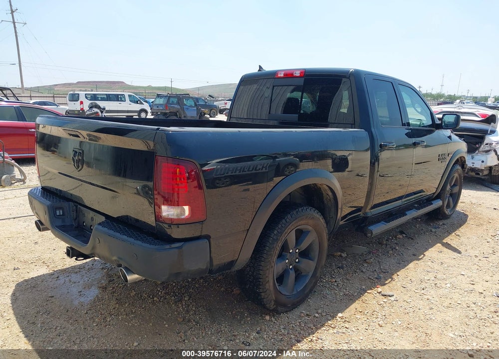2019 RAM 1500 CLASSIC WARLOCK QUAD CAB 4X2 6'4 BOX VIN: 1C6RR6GT1KS697483