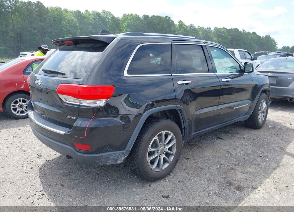2015 JEEP GRAND CHEROKEE LIMITED VIN: 1C4RJFBG2FC804325
