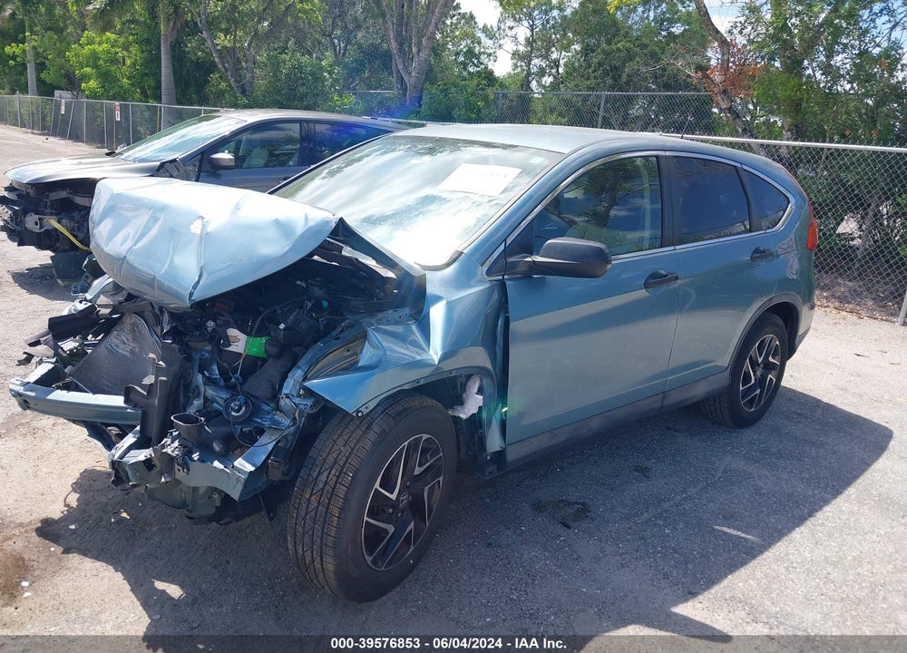 2016 HONDA CR-V SE VIN: 2HKRM3H43GH512935