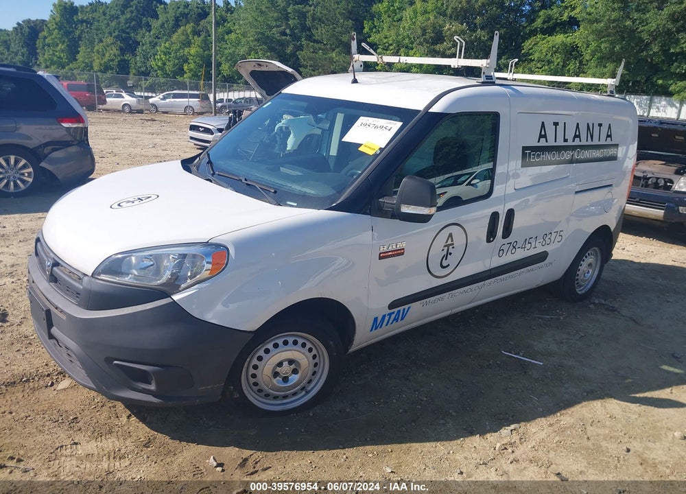 2015 RAM PROMASTER CITY TRADESMAN VIN: ZFBERFAT7F6A71392