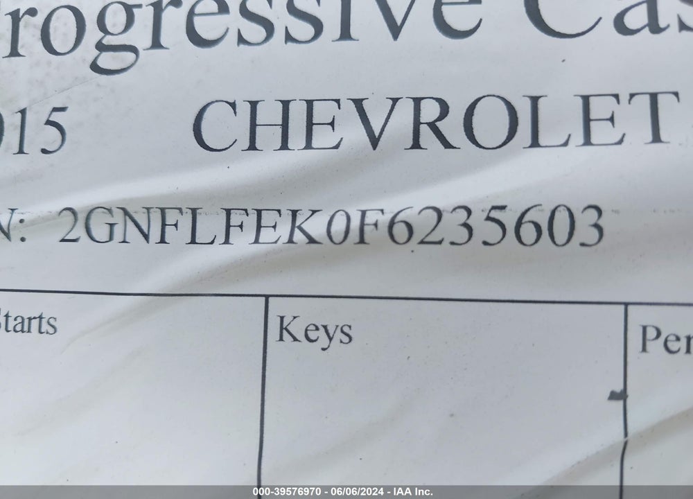 2015 CHEVROLET EQUINOX 1LT VIN: 2GNFLFEK0F6235603