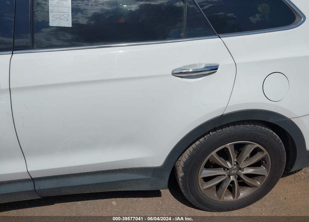 2017 HYUNDAI SANTA FE SE VIN: KM8SM4HF6HU203553