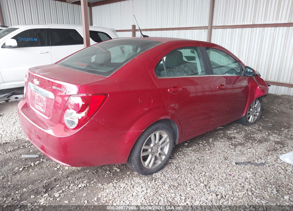 2012 CHEVROLET SONIC 2LT VIN: 1G1JC5SH5C4196129
