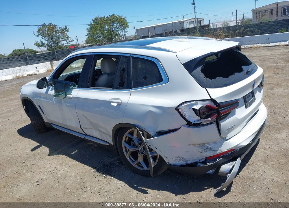 2022 BMW X3 XDRIVE30I VIN: 5UX53DP09N9J98492