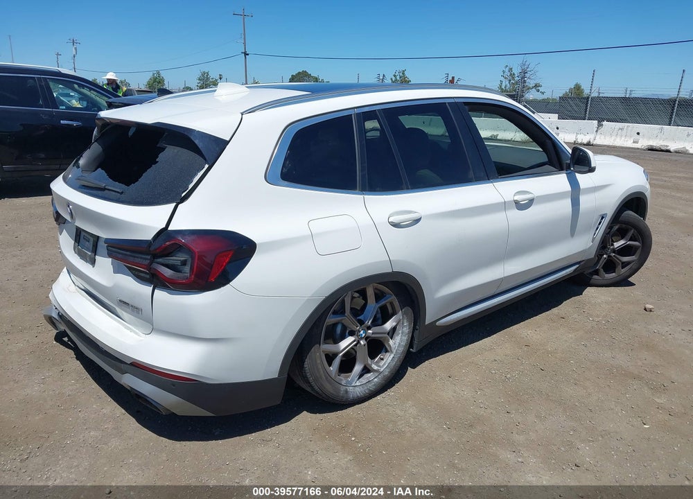 2022 BMW X3 XDRIVE30I VIN: 5UX53DP09N9J98492