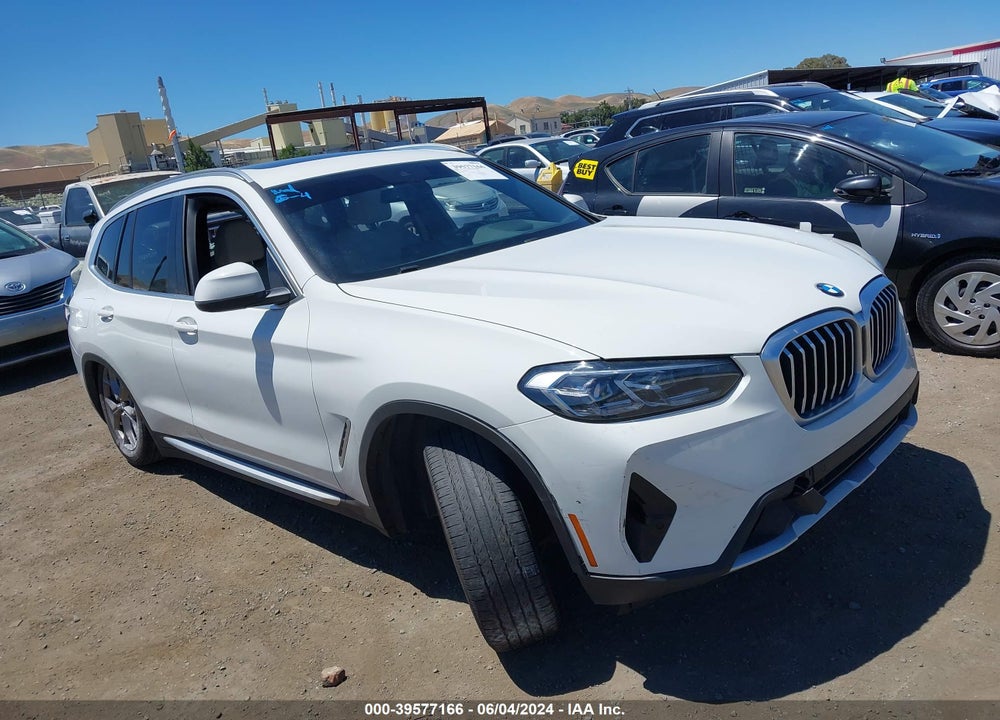 2022 BMW X3 XDRIVE30I VIN: 5UX53DP09N9J98492