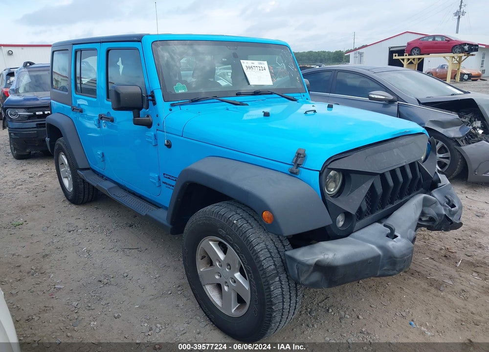 2017 JEEP WRANGLER UNLIMITED SPORT 4X4 VIN: 1C4BJWDG4HL624345