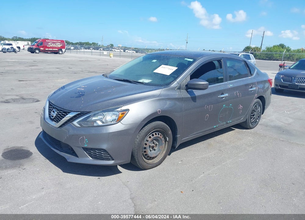 2019 NISSAN SENTRA S VIN: 3N1AB7AP0KY296023