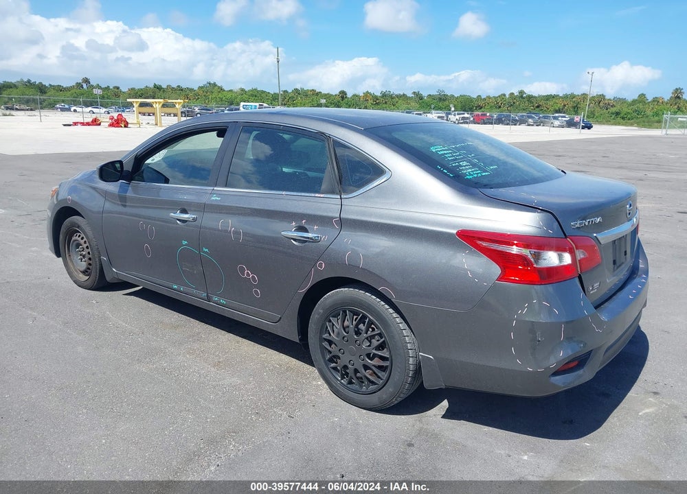2019 NISSAN SENTRA S VIN: 3N1AB7AP0KY296023