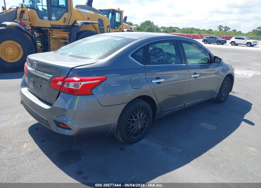 2019 NISSAN SENTRA S VIN: 3N1AB7AP0KY296023