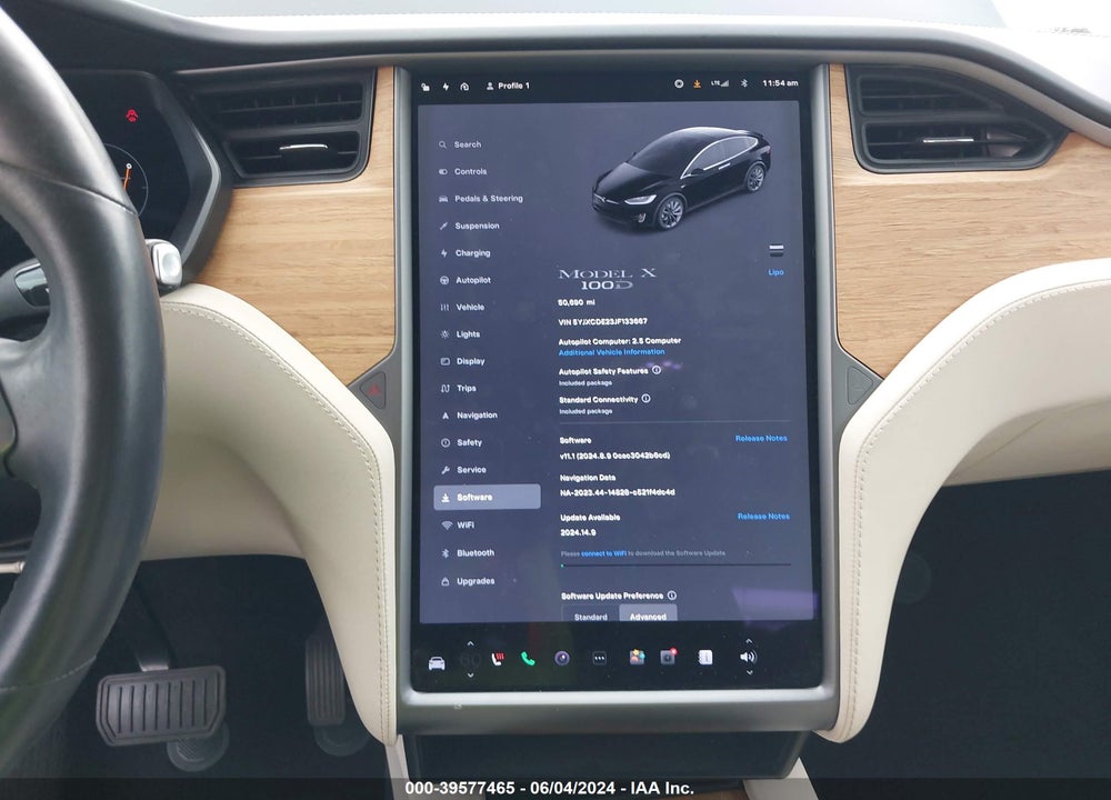 2018 TESLA MODEL X 100D/75D/P100D VIN: 5YJXCDE23JF133667