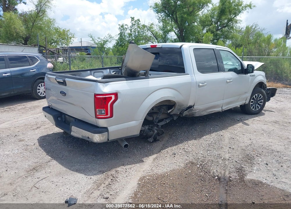 2015 FORD F-150 XLT VIN: 1FTEW1CPXFKD78343