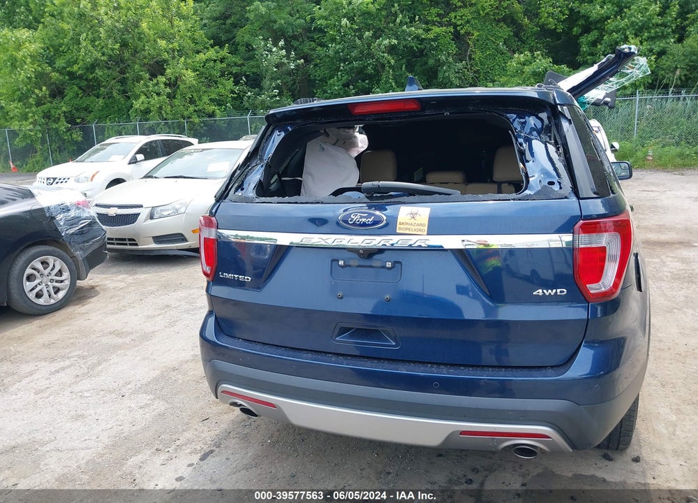 2017 FORD EXPLORER LIMITED VIN: 1FM5K8F83HGA41488