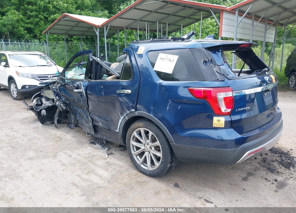 2017 FORD EXPLORER LIMITED VIN: 1FM5K8F83HGA41488