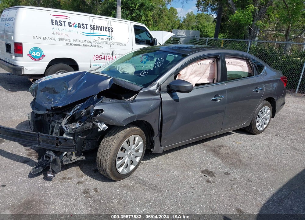 2019 NISSAN SENTRA S VIN: 3N1AB7AP9KY378784