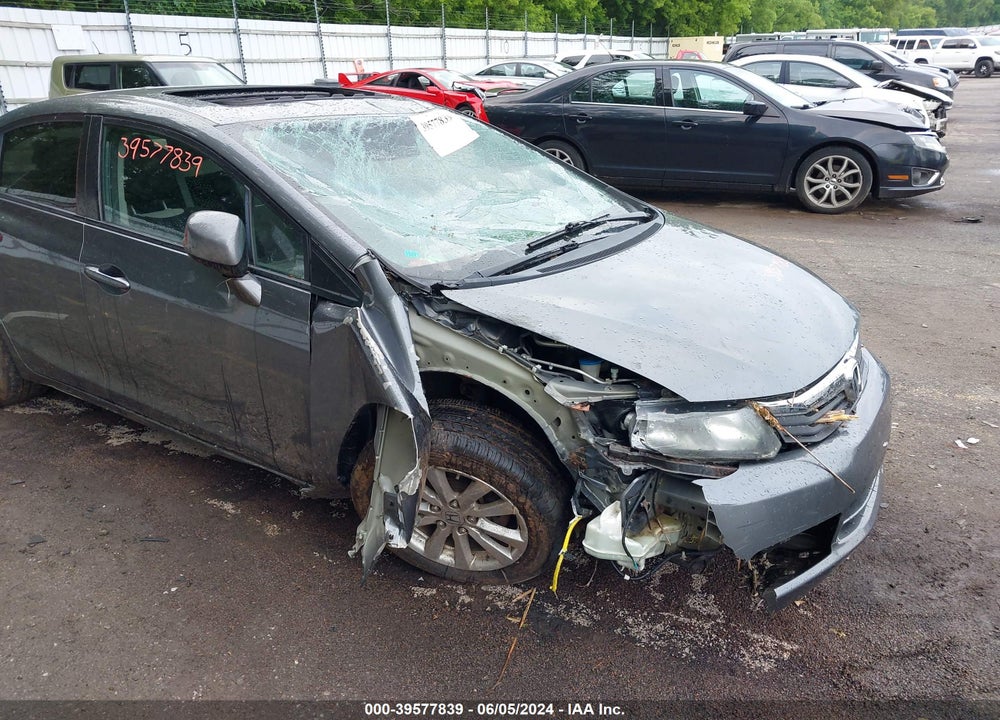 2012 HONDA CIVIC EX VIN: 19XFB2F88CE011238