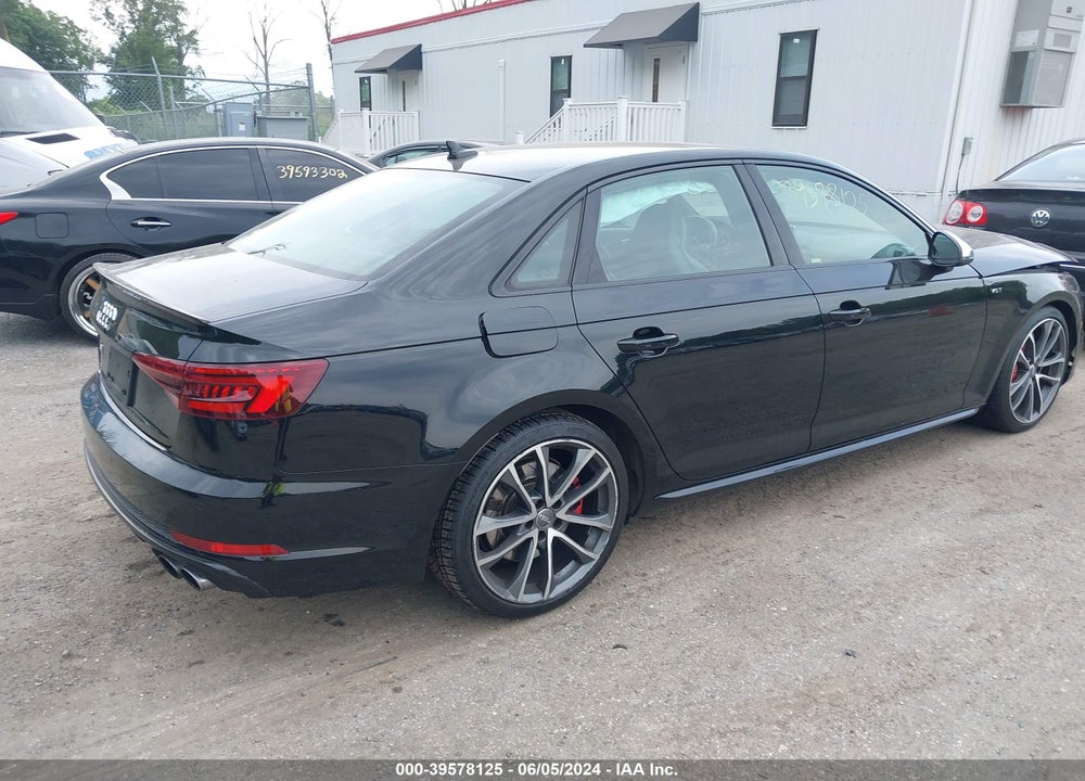 2018 AUDI S4 VIN: WAUB4AF46JA125543