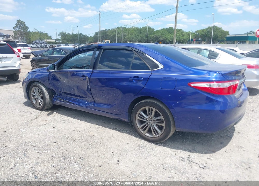 2016 TOYOTA CAMRY SE VIN: 4T1BF1FK3GU593244
