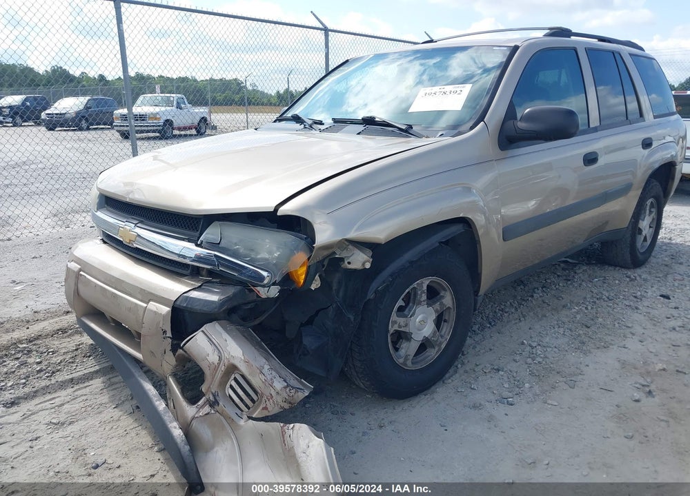 2005 CHEVROLET TRAILBLAZER LS VIN: 1GNDS13SX52238729