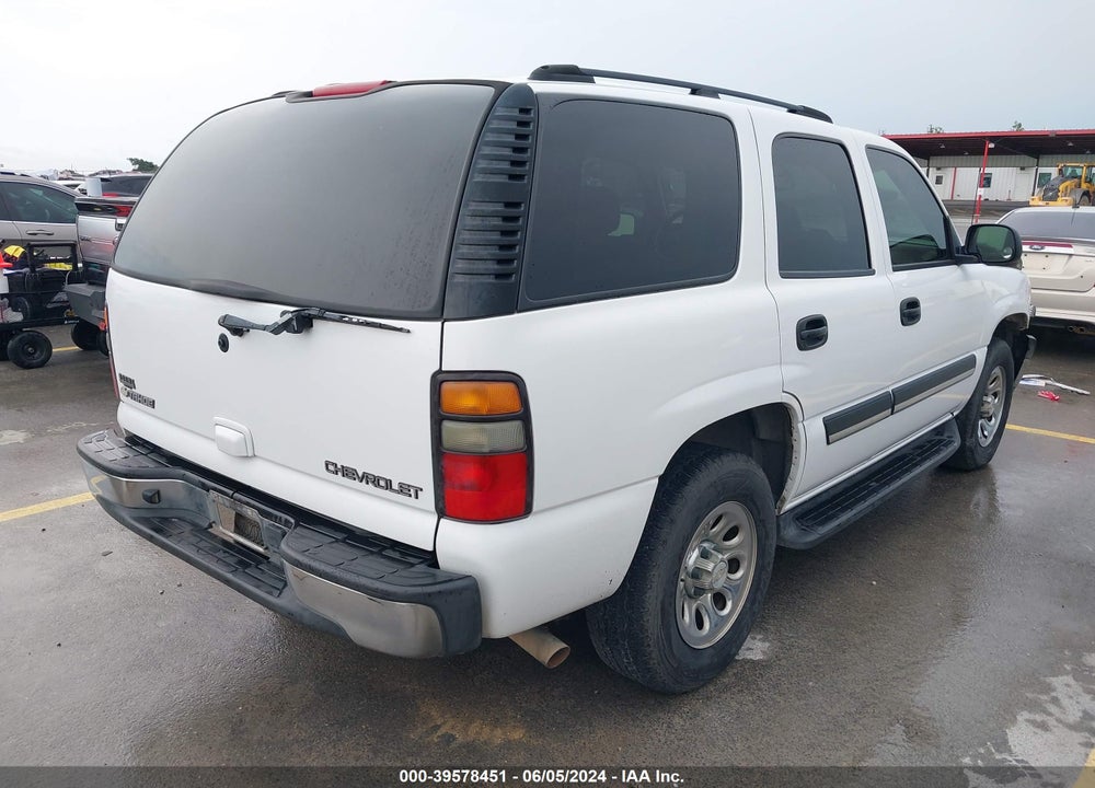 2004 CHEVROLET TAHOE LS VIN: 1GNEC13V54R309658