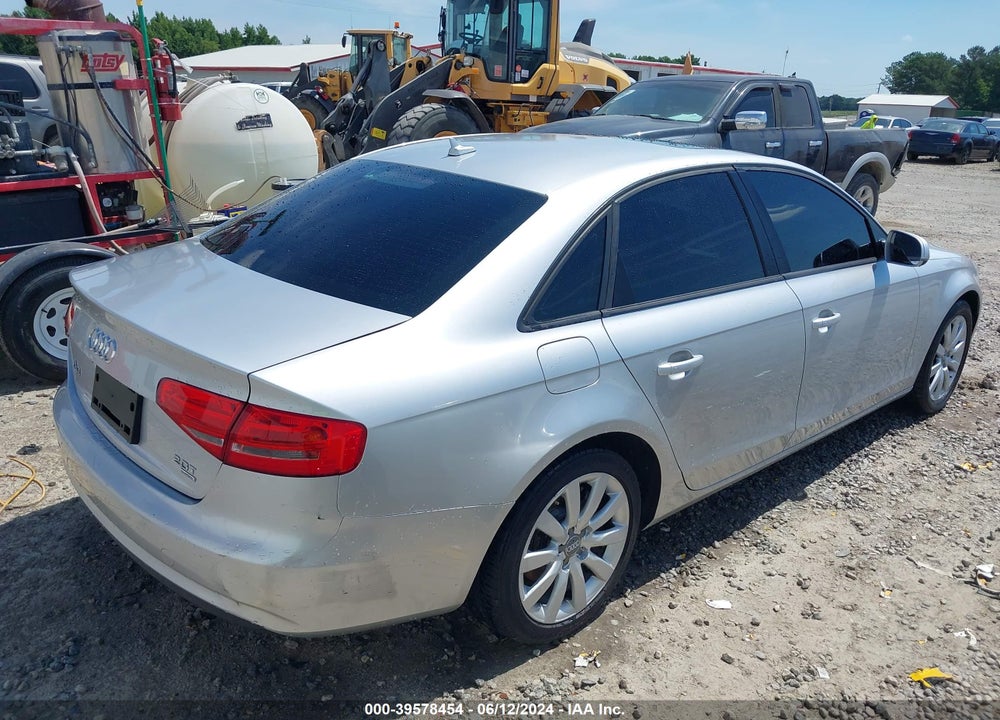 2013 AUDI A4 2.0T PREMIUM VIN: WAUBFAFL4DN043602