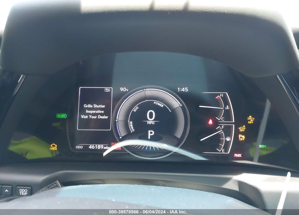 2022 LEXUS ES 300H VIN: 58ADA1C15NU016594