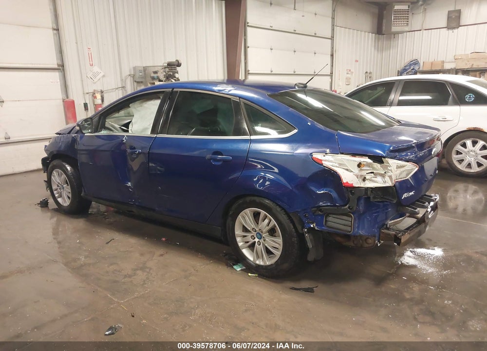 2012 FORD FOCUS SEL VIN: 1FAHP3H2XCL282422