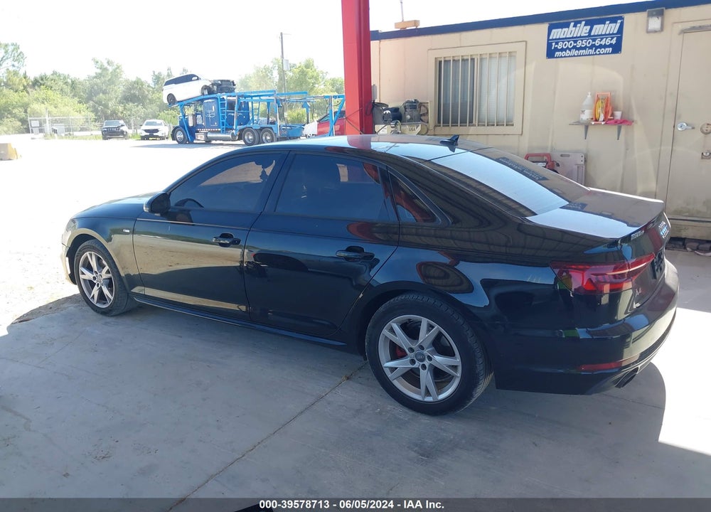 2018 AUDI A4 2.0T TECH ULTRA PREMIUM/2.0T ULTRA PREMIUM VIN: WAUKMAF43JA227687