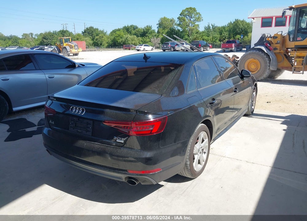 2018 AUDI A4 2.0T TECH ULTRA PREMIUM/2.0T ULTRA PREMIUM VIN: WAUKMAF43JA227687