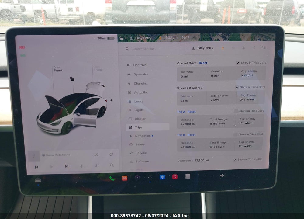 2020 TESLA MODEL 3 STANDARD RANGE PLUS REAR-WHEEL DRIVE/STANDARD RANGE REAR-WHEEL DRIVE VIN: 5YJ3E1EA2LF737454