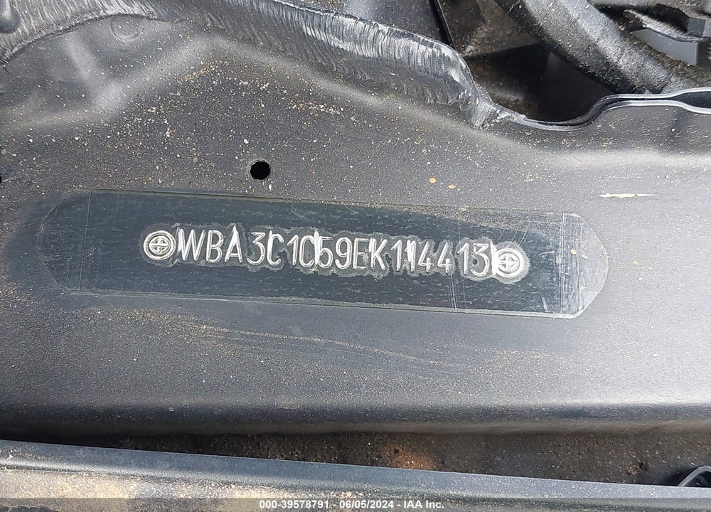 2014 BMW 328I VIN: WBA3C1C59EK114413