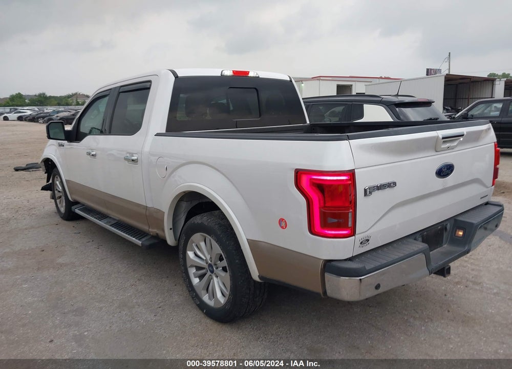 2015 FORD F-150 LARIAT VIN: 1FTEW1CF0FKD57010