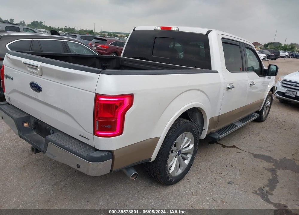 2015 FORD F-150 LARIAT VIN: 1FTEW1CF0FKD57010