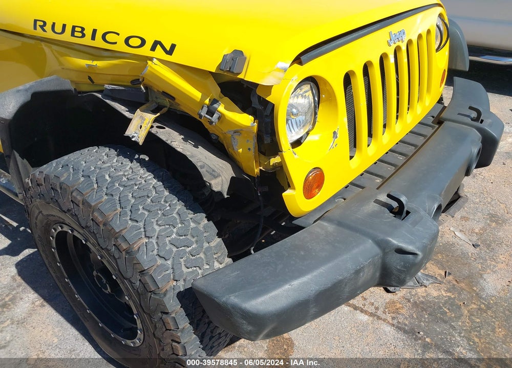2008 JEEP WRANGLER RUBICON VIN: 1J8GA64178L522080