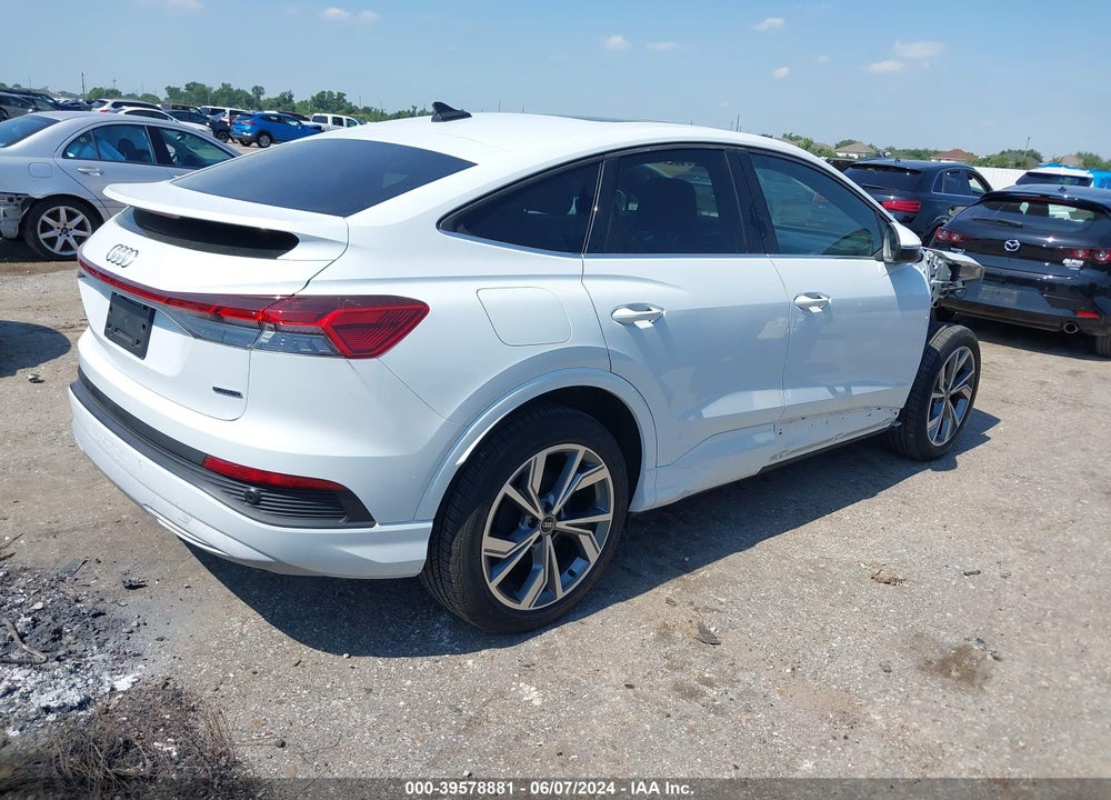2022 AUDI Q4 SPORTBACK E-TRON PREMIUM 50 QUATTRO VIN: WA1V2BFZ5NP044098