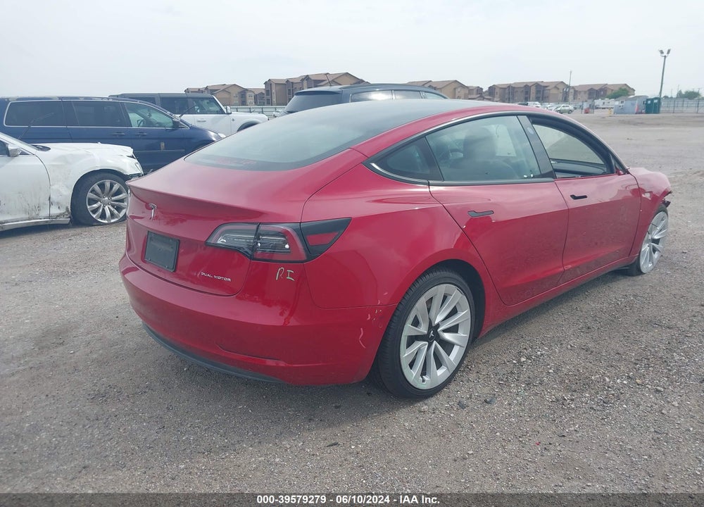 2021 TESLA MODEL 3 LONG RANGE DUAL MOTOR ALL-WHEEL DRIVE VIN: 5YJ3E1EB3MF869021