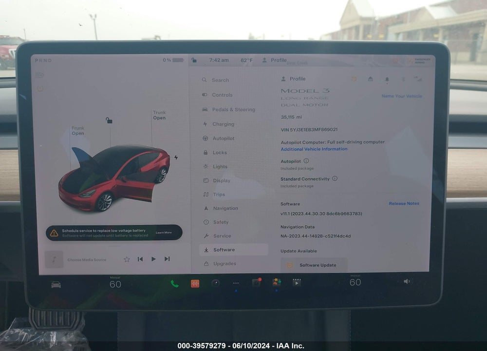 2021 TESLA MODEL 3 LONG RANGE DUAL MOTOR ALL-WHEEL DRIVE VIN: 5YJ3E1EB3MF869021