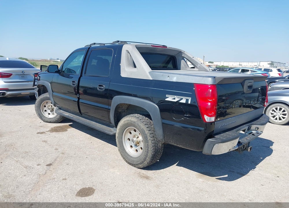2003 CHEVROLET AVALANCHE 1500 VIN: 3GNEK13T43G259416