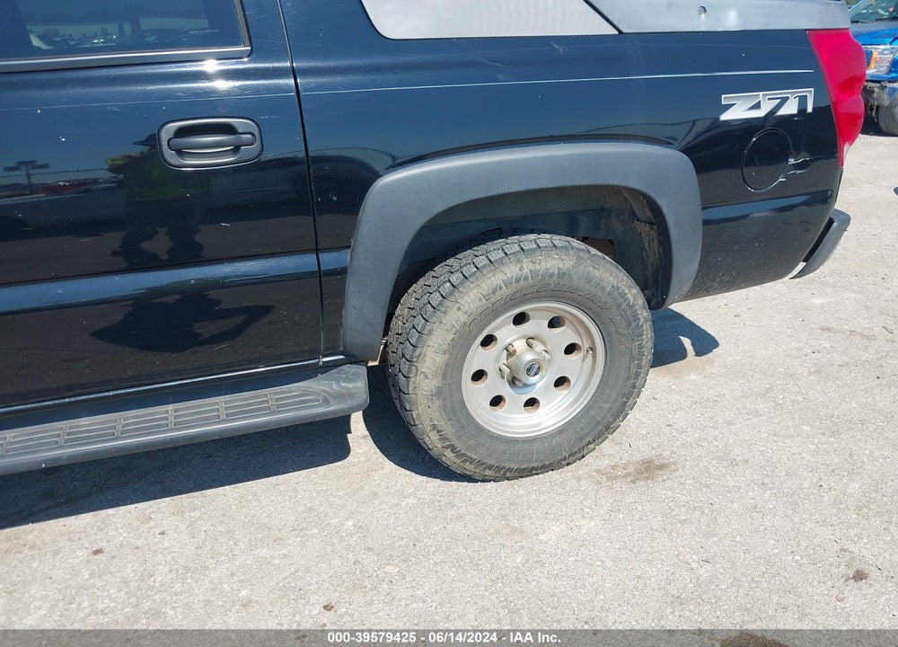 2003 CHEVROLET AVALANCHE 1500 VIN: 3GNEK13T43G259416