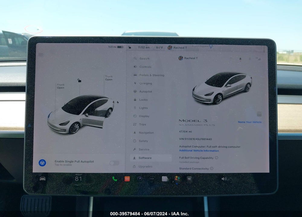 2020 TESLA MODEL 3 VIN: 5YJ3E1EA5LF661440