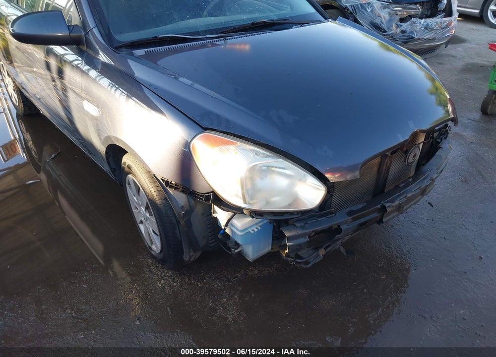 2007 HYUNDAI ACCENT GS VIN: KMHCM36C37U025185