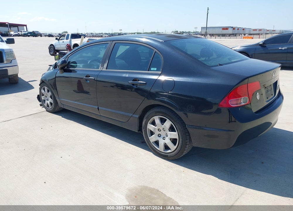 2008 HONDA CIVIC LX VIN: 2HGFA16518H346969
