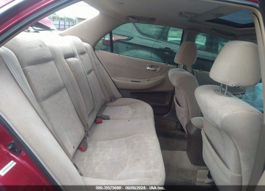 2001 HONDA ACCORD SDN EX/EX W/LEATHER VIN: JHMCG56611C012609