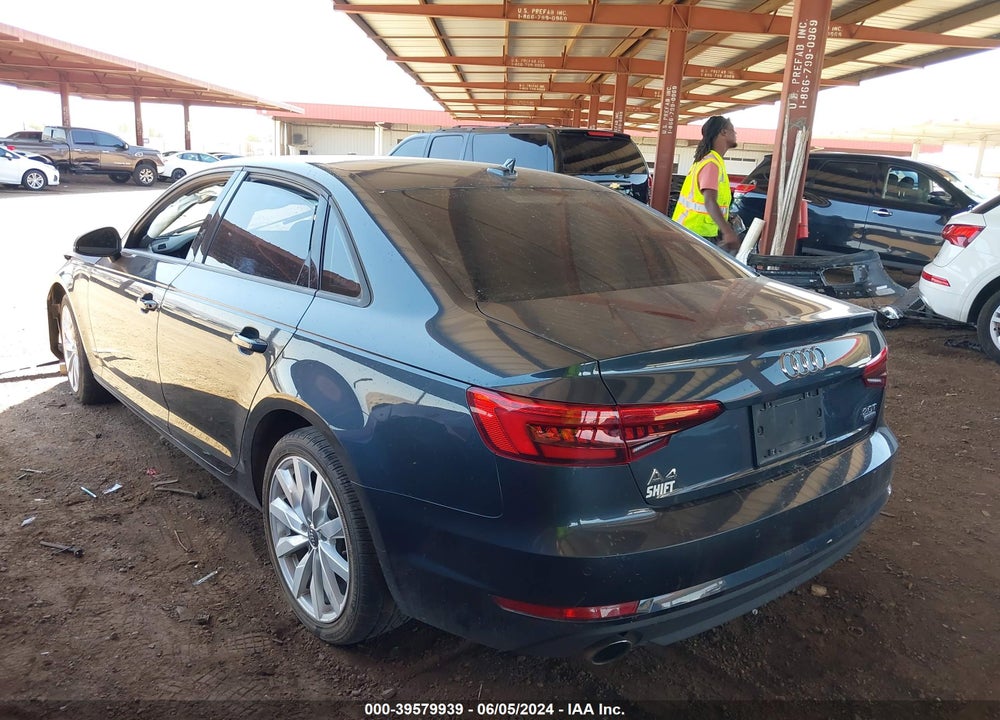 2017 AUDI A4 2.0T PREMIUM VIN: WAUANAF49HN001522