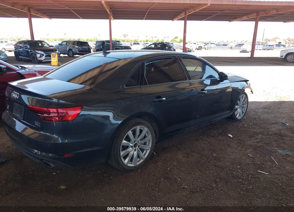 2017 AUDI A4 2.0T PREMIUM VIN: WAUANAF49HN001522