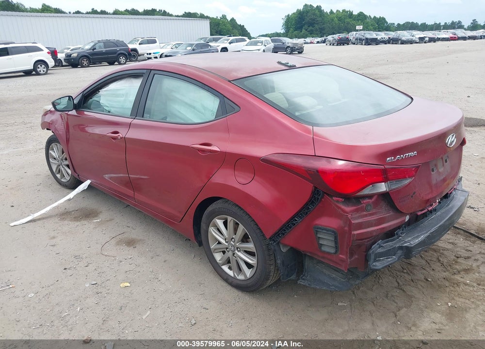 2016 HYUNDAI ELANTRA SE VIN: 5NPDH4AEXGH743595