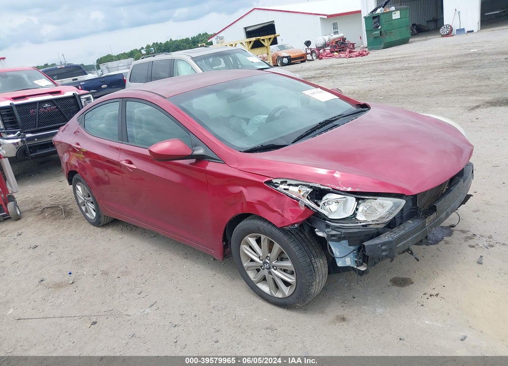 2016 HYUNDAI ELANTRA SE VIN: 5NPDH4AEXGH743595