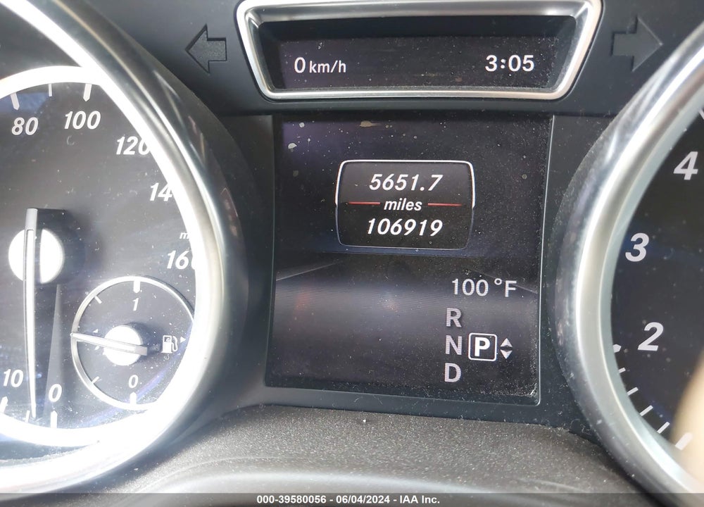 2015 MERCEDES-BENZ ML 350 4MATIC VIN: 4JGDA5HB3FA521259